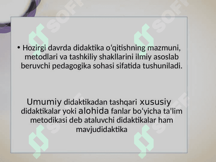DIDAKTIKA – TA’LIM NAZARIYASI SIFATIDA 4