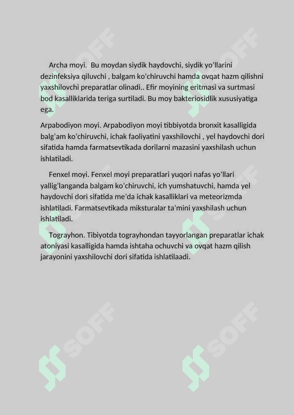 Moyli ekstraktlar va efir moyi. 5