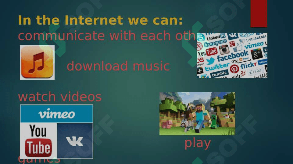 The Internet is a global net 3
