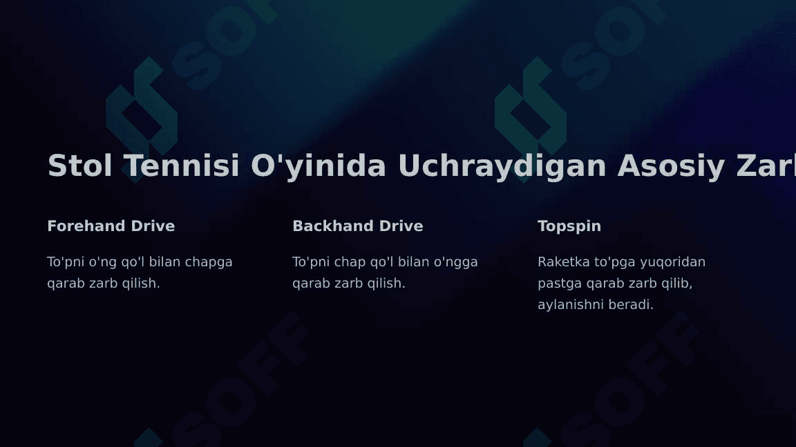 Stol tennis o'yini 5