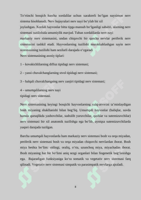 Tabiy fanlar darsligida  tirik organizmlar mavzusini o'rgatish usullari 8
