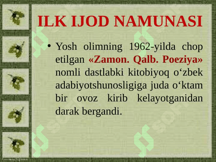 Ozod Sharafiddinov O'lsam ayrilmayman quchoqlaringdan 5