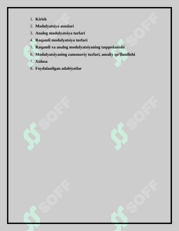 Simsiz tarmoqlarda signallarni modulyasiyalash turlari 2