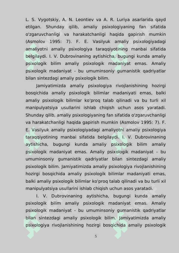 AMALIY PSIXOLOG FAOLIYATIDA REJALASHTIRISH VA UNING TURLARI 4