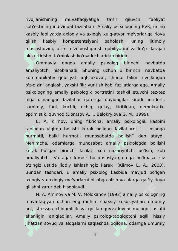 AMALIY PSIXOLOG FAOLIYATIDA REJALASHTIRISH VA UNING TURLARI 7