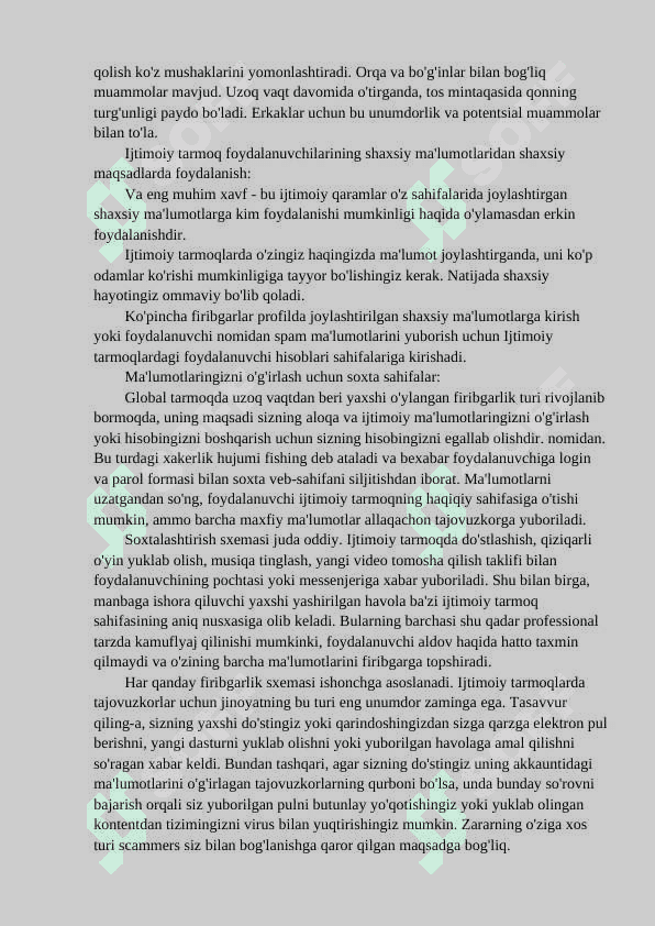 Ijtimoiy mediada taxdid va xavf-xatarlar 3