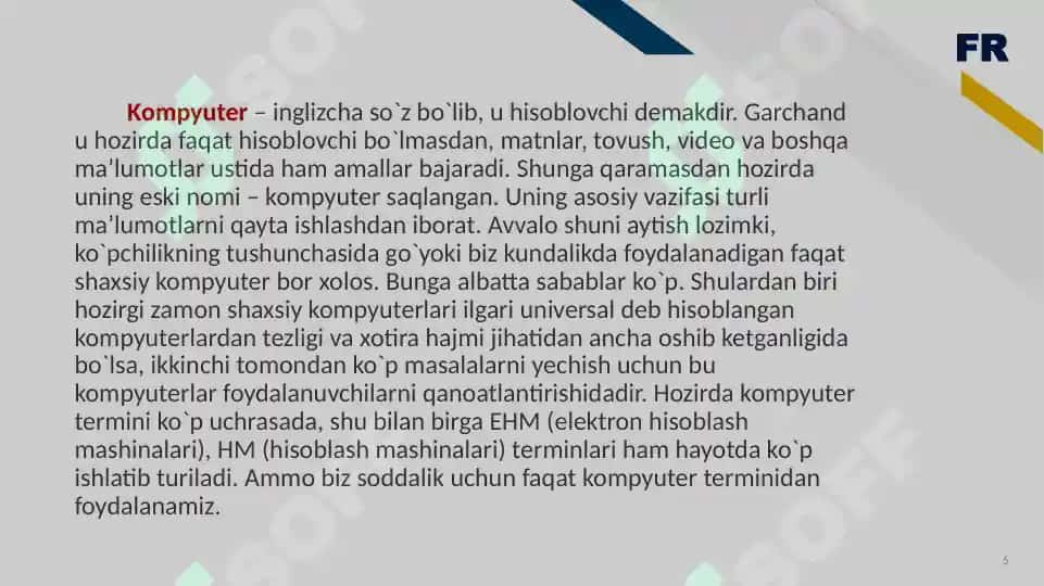 Super kompyuterlar va ularning xususiyatlari 6