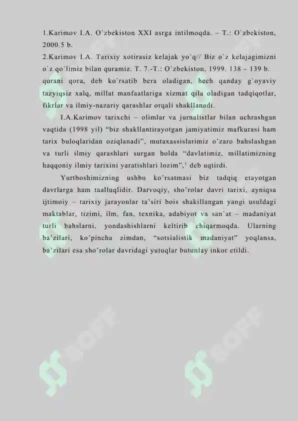Tarix fanining o'zbekiston XX asrning 60-80 yillarida 3