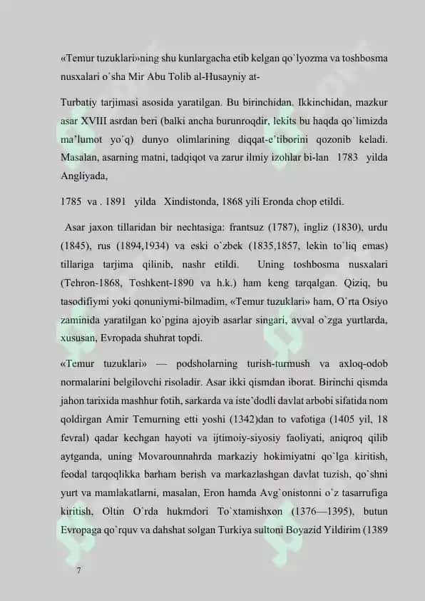 Temur Tuzuklari Tarixiy Asarining Ahamiyati 7