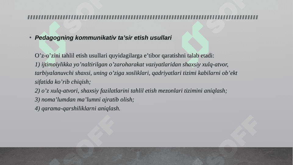 KOMUNIKATIV QOBILIYAT VA PEDAGOGIK TA’SIR KO’RSATISH 6