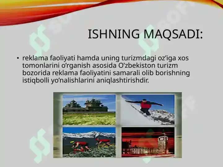 Turizm bozori reklama faoliyati 2