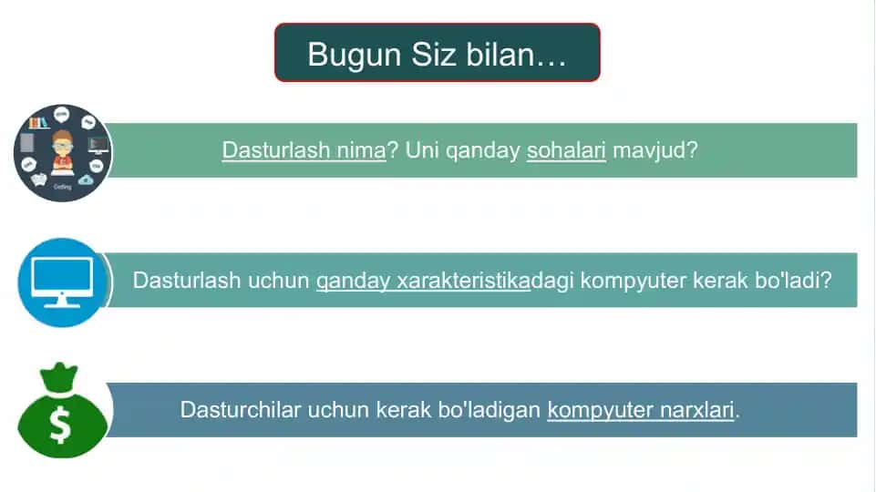 Dasturchi uchun kompyuter tanlash