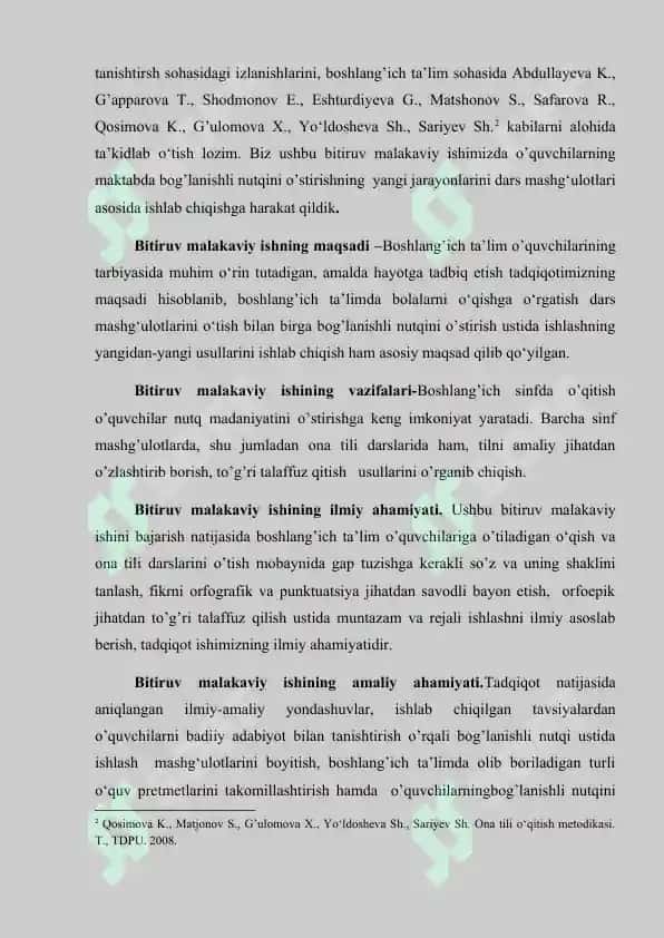 Bog’lanishli nutq va uni maktabda egallash usullari 7