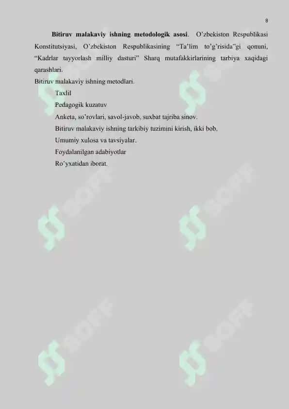 Boshlang'ich sinf o'quvchilarida aqliy tarbiyani shakllantirish yo'llari BMI 8