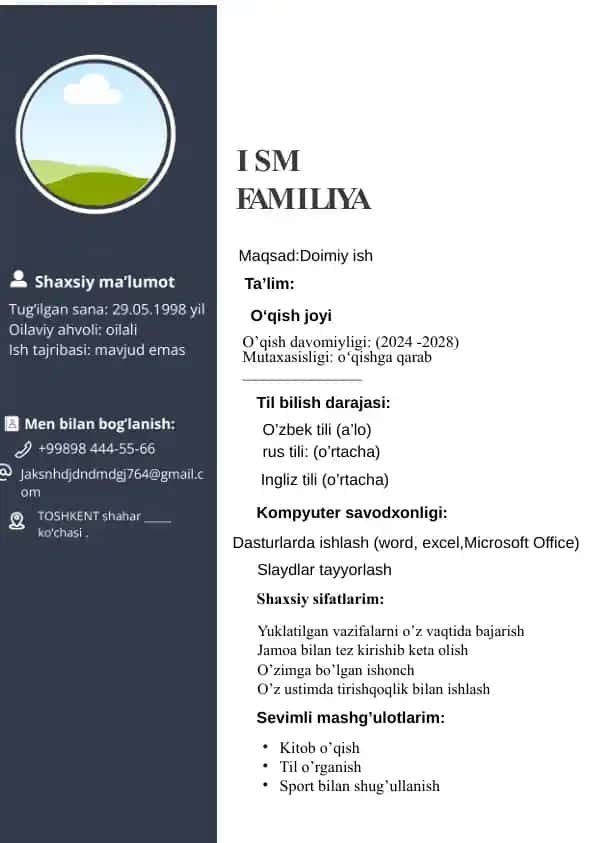 resume