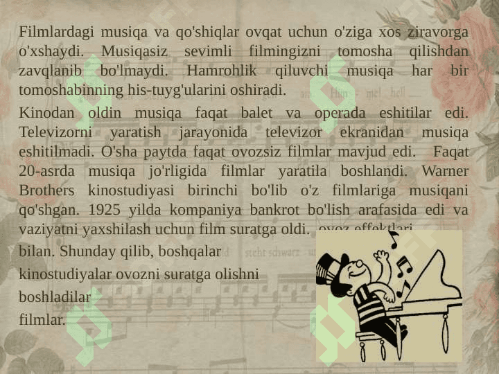 Televediniya va kino musiqasi 4