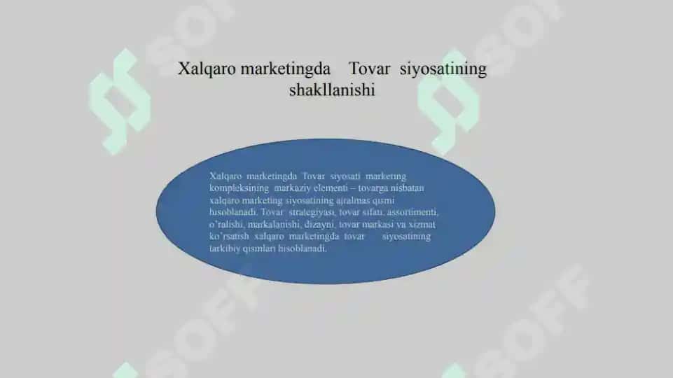 Tovar siyosati 4
