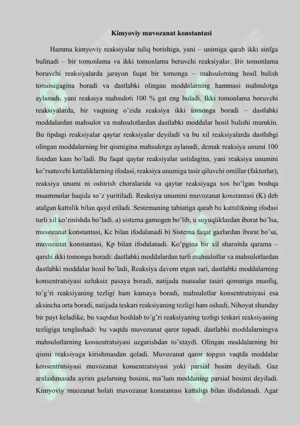 Kimyoviy muvozanat termodinamikasi 4