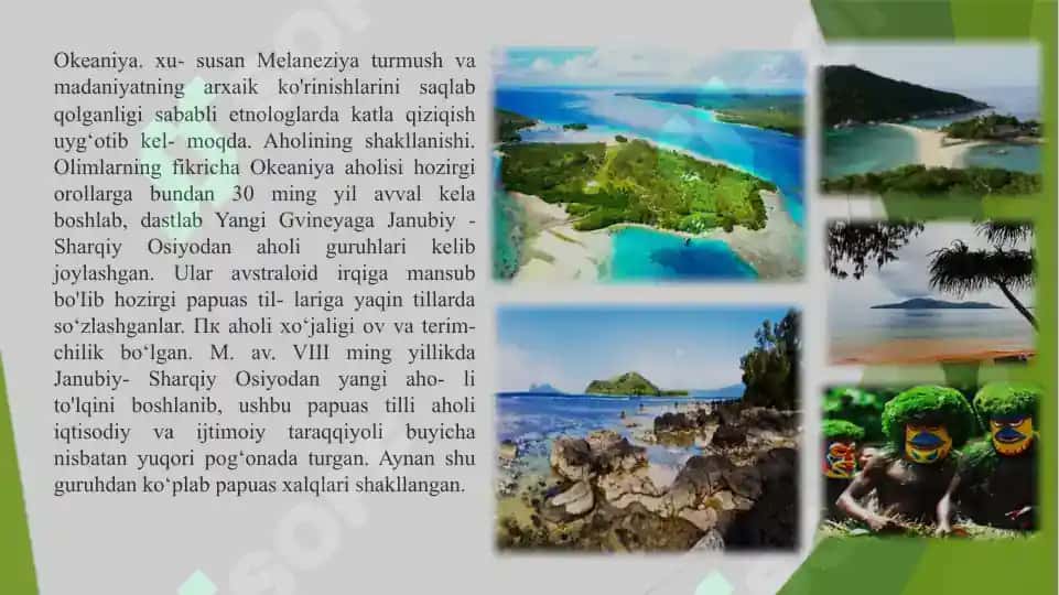 Melaneziya xalqlari xoʻjaligi va madaniyati 5