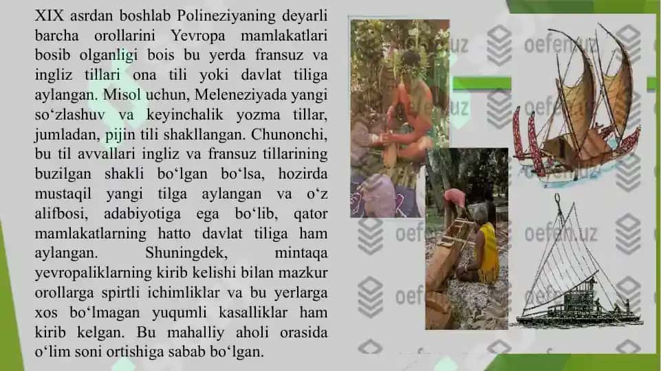 Melaneziya xalqlari xoʻjaligi va madaniyati 7