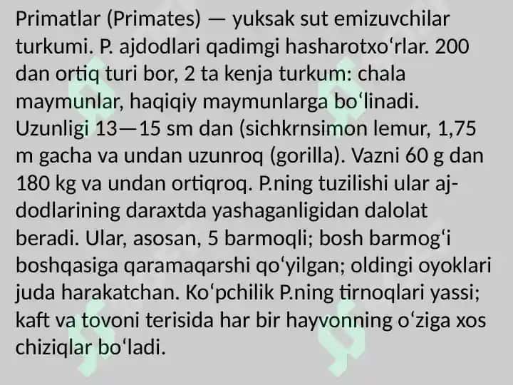 Sutemizuvchilar sinfi 5