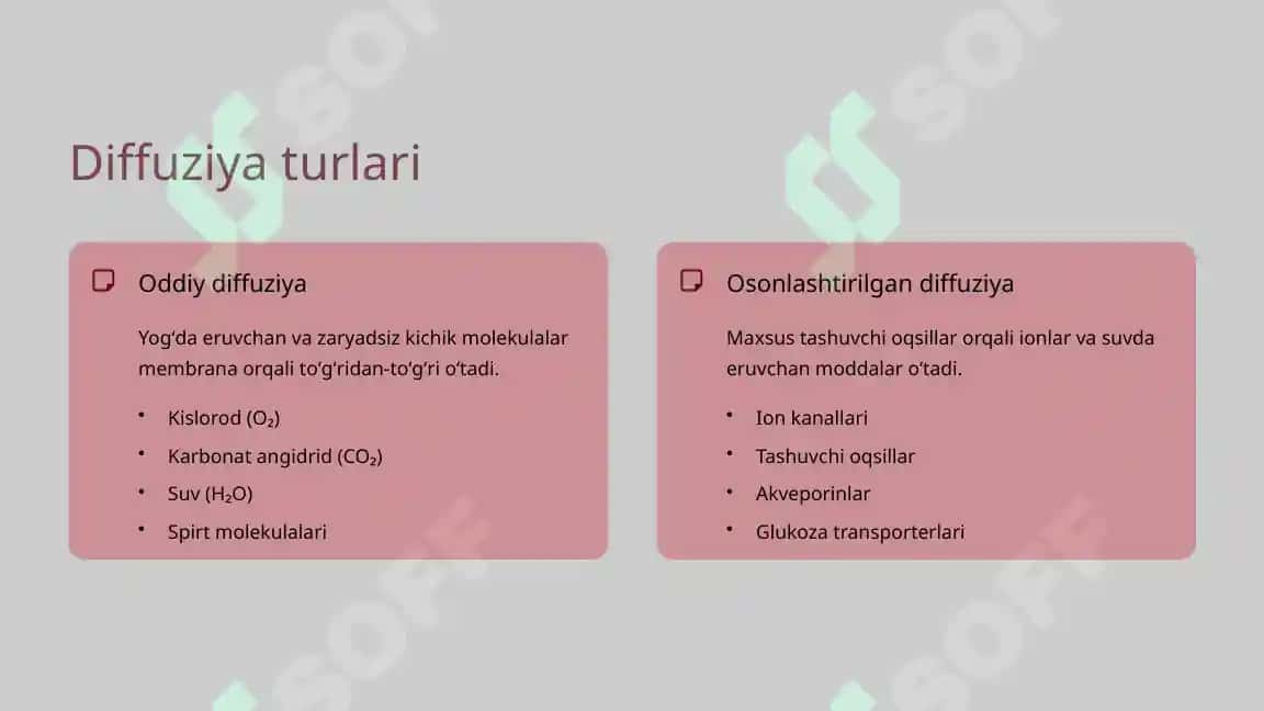Hujayradagi transport jarayonlari 5