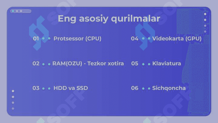 Kompyuter va uning qurilmalari 2