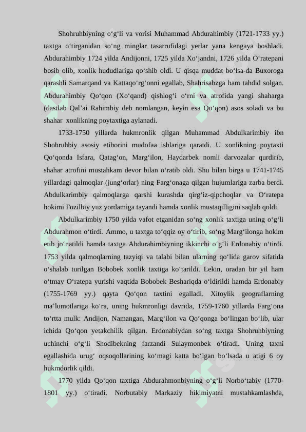 QOʻQON XONLIGINING TUGATISHI 3