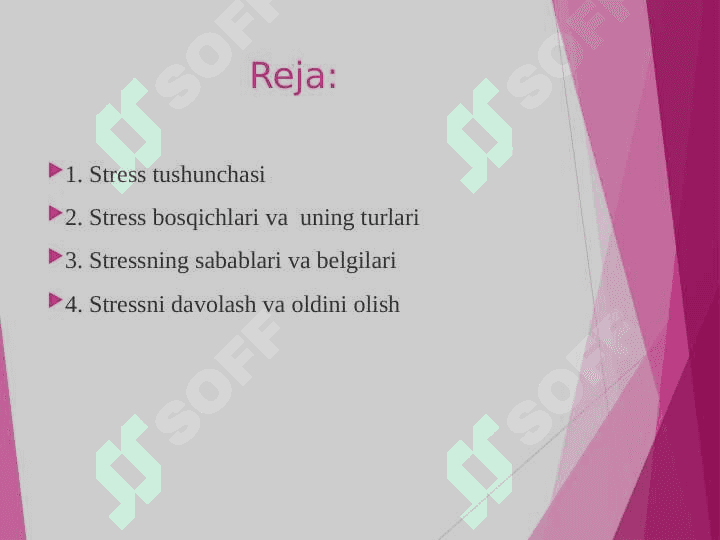 Stres bosqichlari va uning turlari 2