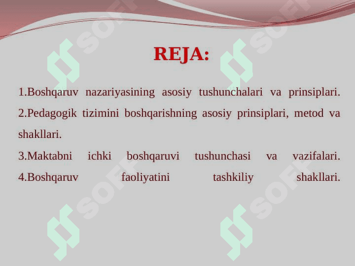 Ta’lim muassasasini boshqarish asoslari 2