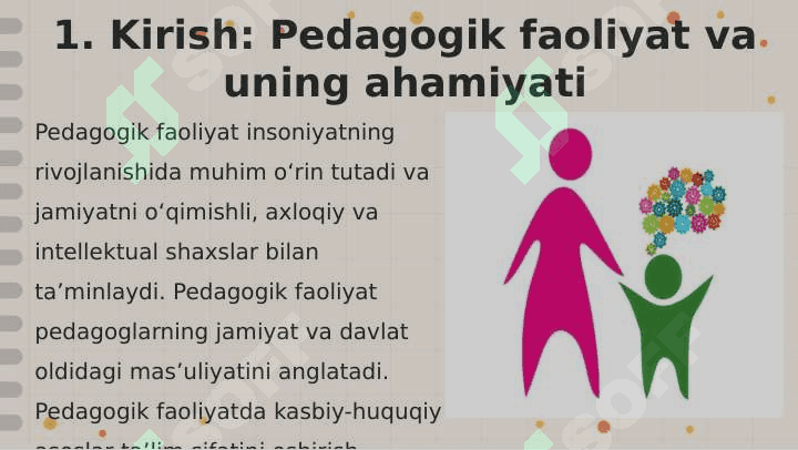 Pedagogik faoliyatning kasbiy-huquqiy asoslari 2
