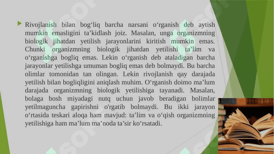 Ta’lim jarayonining psixologik asoslari. 6