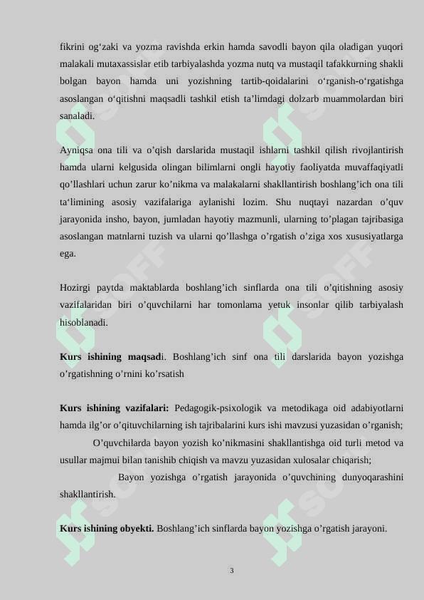 Boshlangʻich sinflarda bayon yozishga oʻrgatish 3