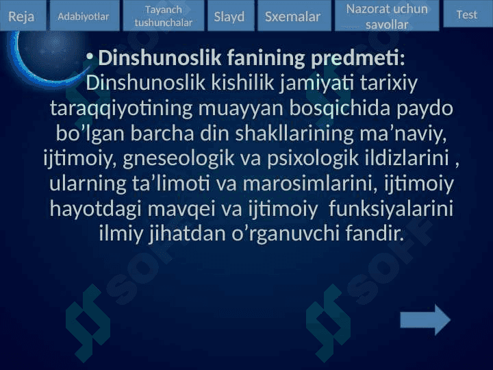 Dinshunoslik faniga kirish 4