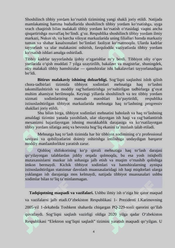 Sog'liqni saqlash harajatlari 4
