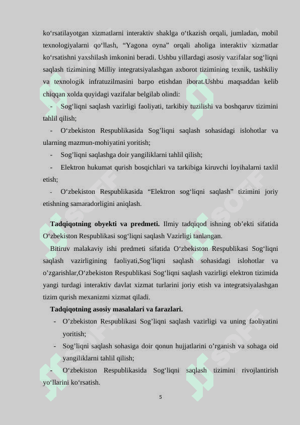 Sog'liqni saqlash harajatlari 5