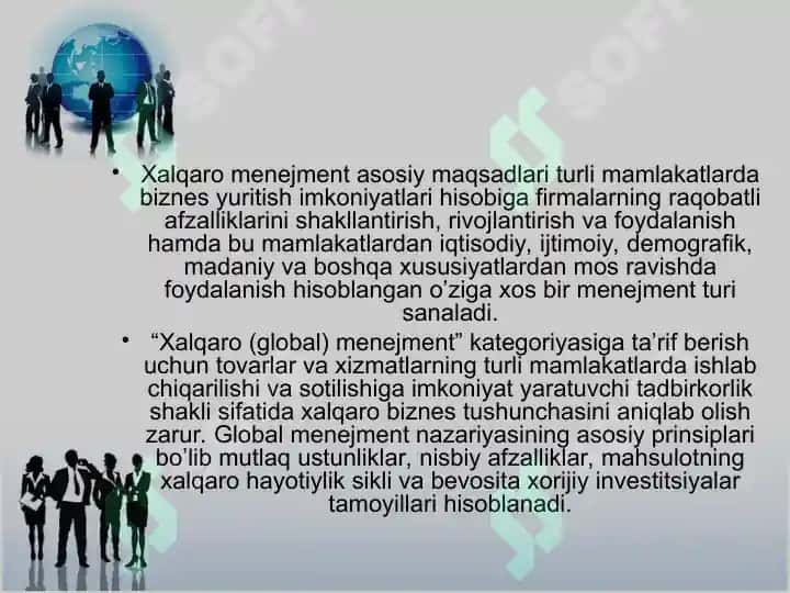 Xalqaro menejment fanining nazariy asoslari 3