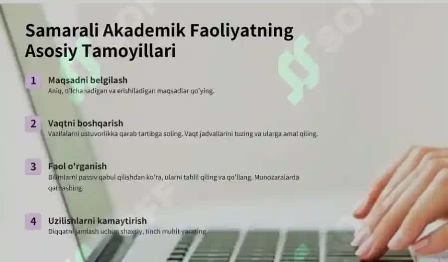 Shaxsiy Akademik Faoliyat va Uni Tashkil Etish Vositalari 3