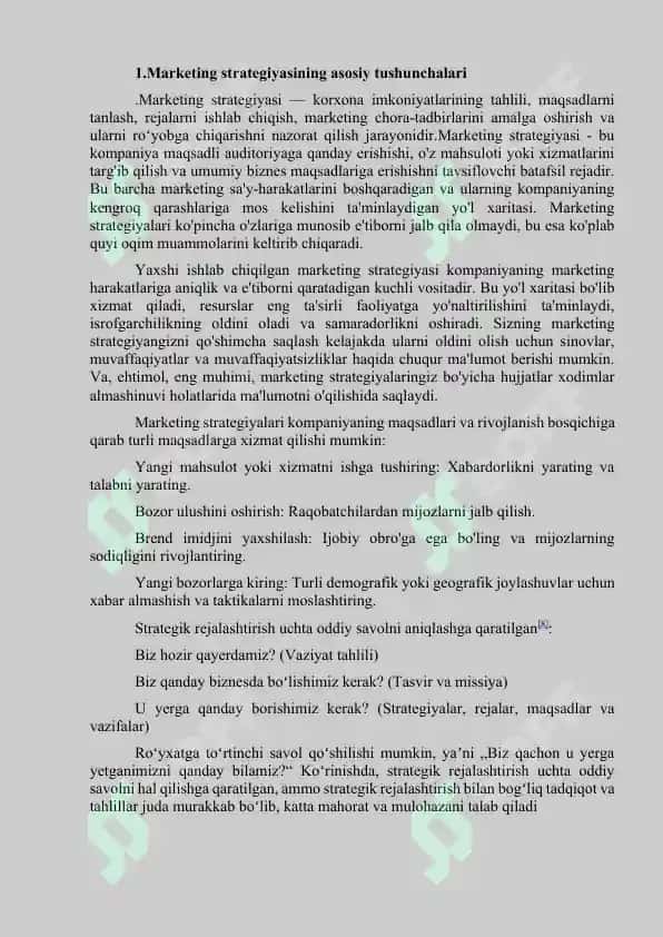Marketing strategiyalariga yondashuvlar 4