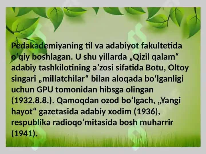 Mirtemir va Zulfiya hayoti va ijodi 5