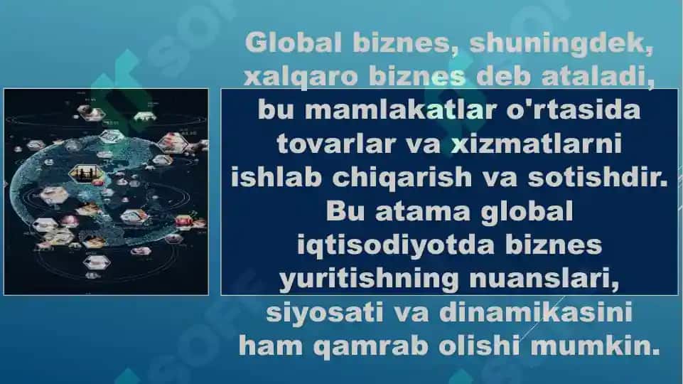 Global biznes muhiti va uning tashkil etil 3