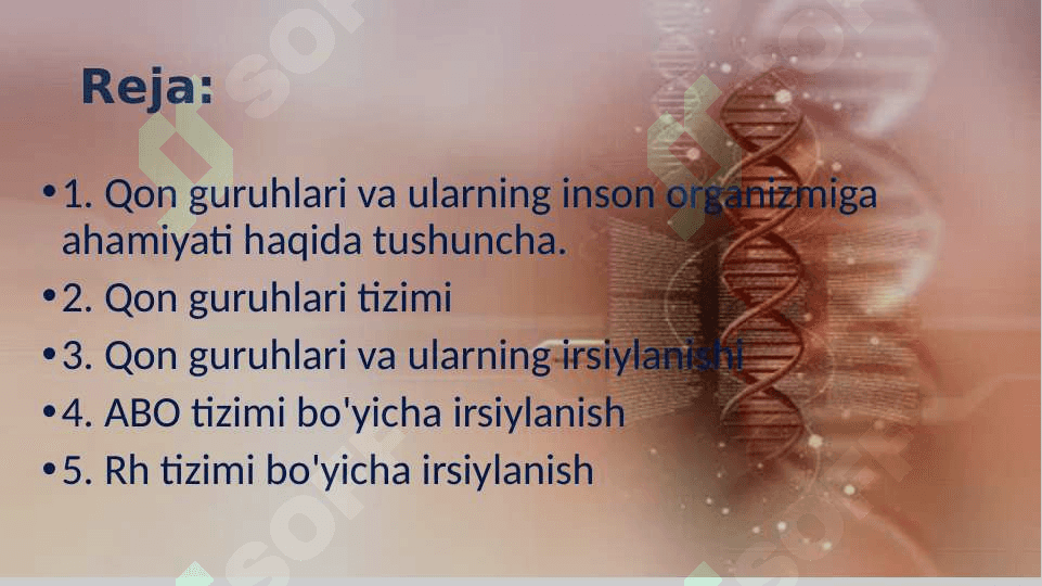 Odamlarda qon guruhlarini irsiylanishi 2