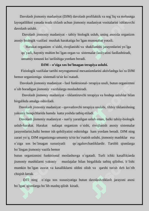 Davolash jismoniy tarbiyasi asoslari 2