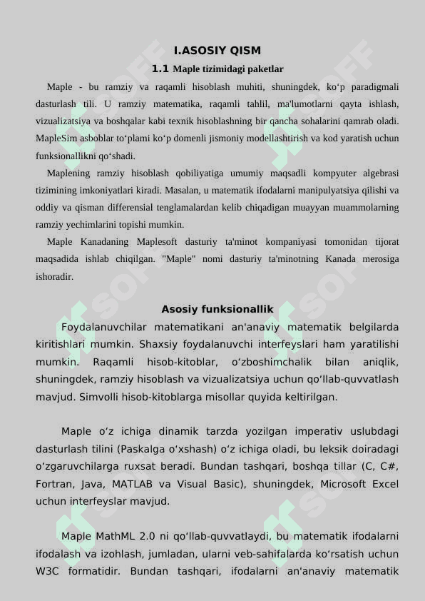 Maple tizimidagi paketlar va ularning tarkibiy qismi 3