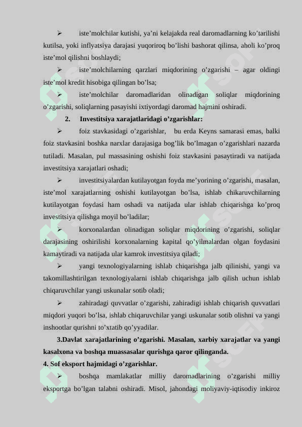 Yalpi talab - yalpi taklif modeli 6