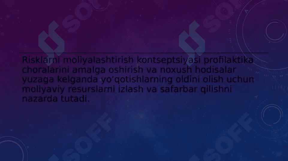Risklarni moliyalashtirish manbalarining tasnifi 2