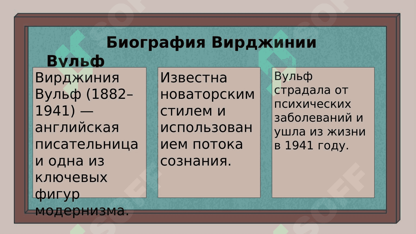 Художественные особенности романа В.Вульф «Миссис Дэллоуэй» 3