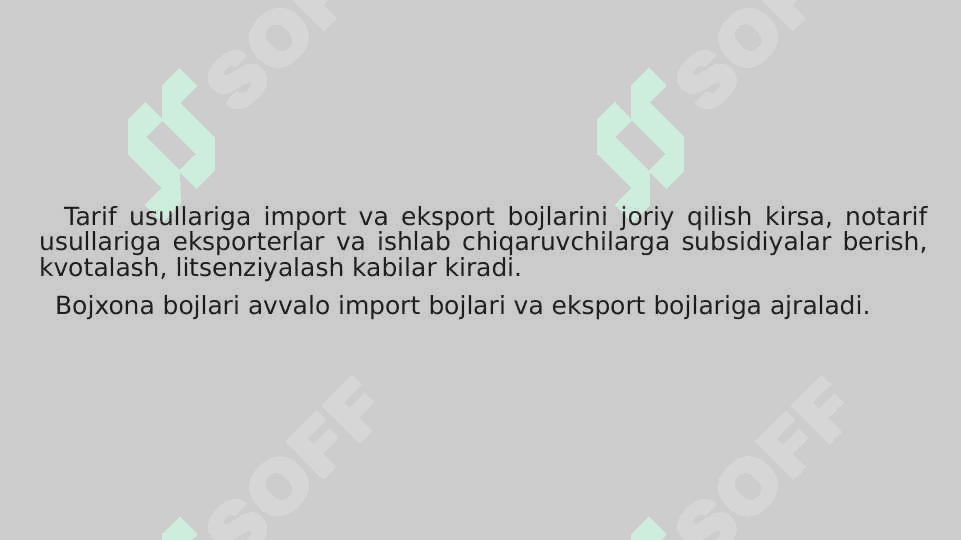 Tashqi savdo siyosati 6