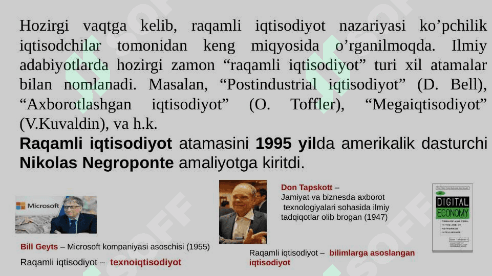 “RAQAMLI IQTISODIYOT” TUSHUNCHASI. 6