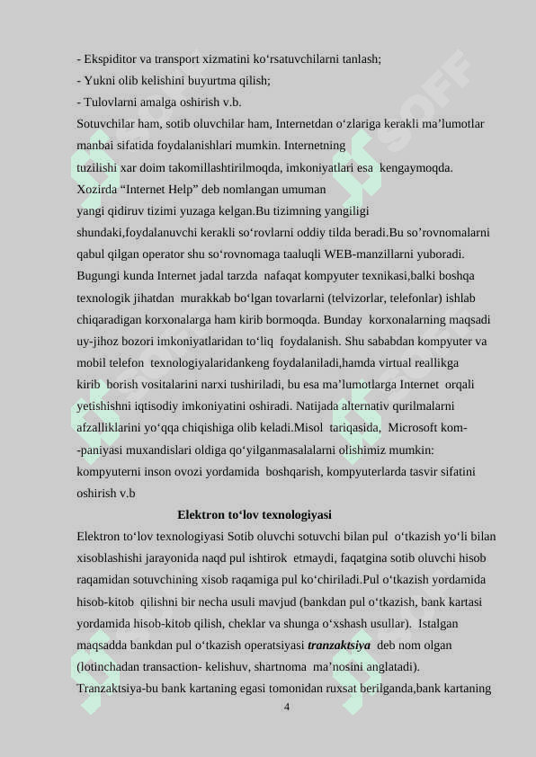 Korxonalar faoliyatida elektron biznesdan foydalanish 5